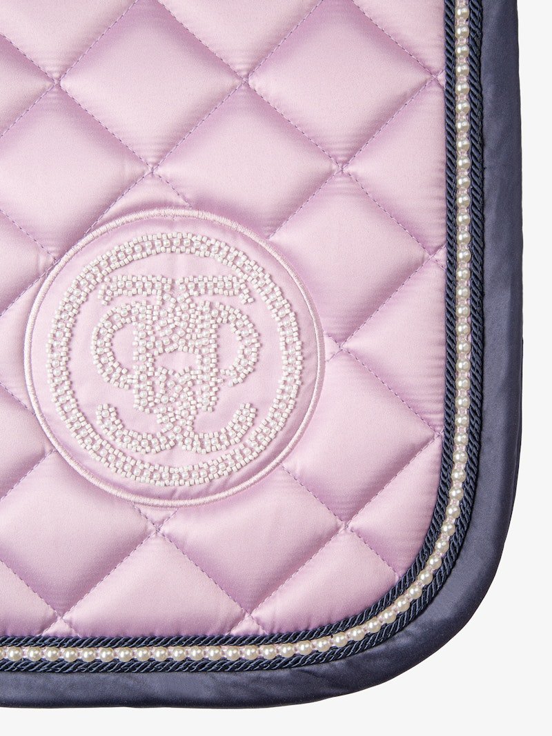 PS of Sweden Pearl Monogram Dressage Saddle Pad - Frosted Lilac - PS of Sweden - Equiluxe Tack