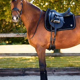 PS of Sweden Polos Velvet Monogram - Black - PS of Sweden - Equiluxe Tack