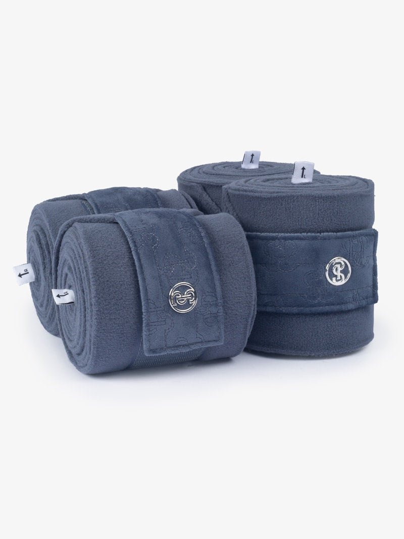 PS of Sweden Polos Velvet Monogram - Mist Blue - PS of Sweden - Equiluxe Tack