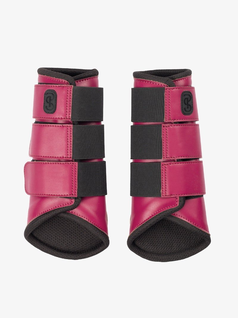 PS of Sweden Premium Mesh Hind Brushing Boots 2 - Pack - Midnight Fuchsia - PS of Sweden - Equiluxe Tack