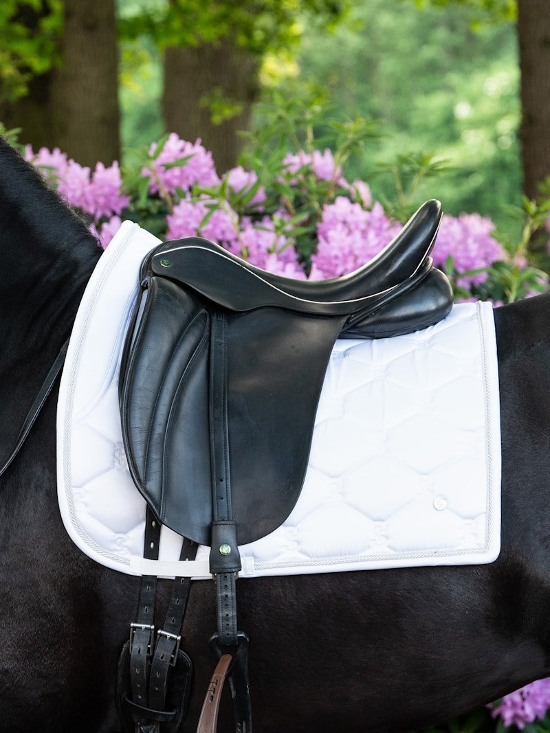 PS of Sweden Saddle Pad Dressage Signature - White - PS of Sweden - Equiluxe Tack