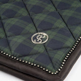 PS of Sweden Saddle Pad Tartan Checked Dressage - Midnight green - PS of Sweden - Equiluxe Tack