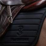 PS of Sweden Stripe Jump Saddle Pad - Black - PS of Sweden - Equiluxe Tack