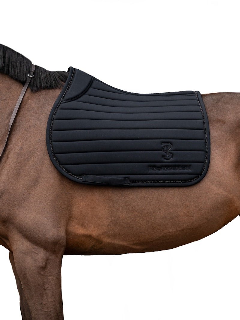 PS of Sweden Stripe Jump Saddle Pad - Black - PS of Sweden - Equiluxe Tack