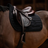 PS of Sweden Stripe Jump Saddle Pad - Black - PS of Sweden - Equiluxe Tack
