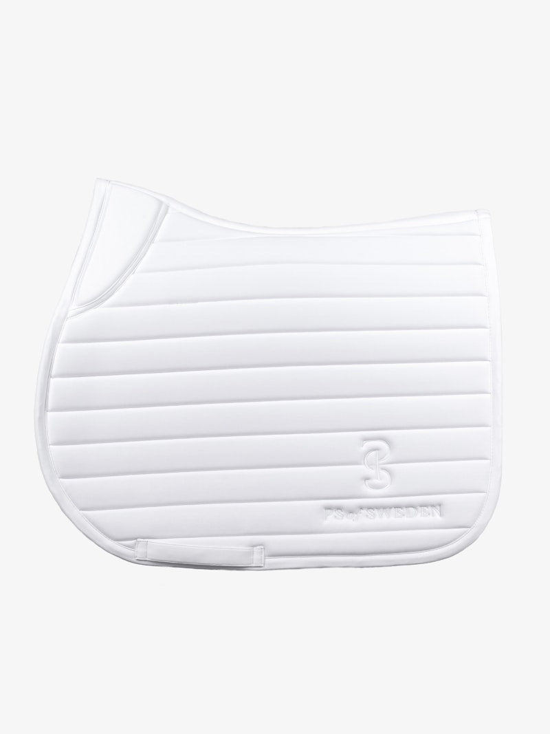 PS of Sweden Stripe Jump Saddle Pad - White - PS of Sweden - Equiluxe Tack