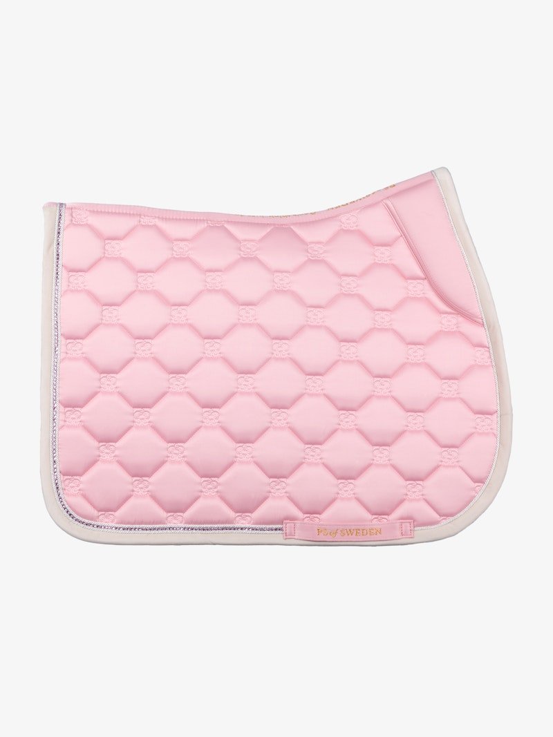 PS of Sweden Vintage Monogram Jump Saddle Pad - Hortensia pink - PS of Sweden - Equiluxe Tack