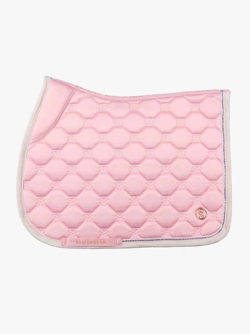 PS of Sweden Vintage Monogram Jump Saddle Pad - Hortensia pink - PS of Sweden - Equiluxe Tack