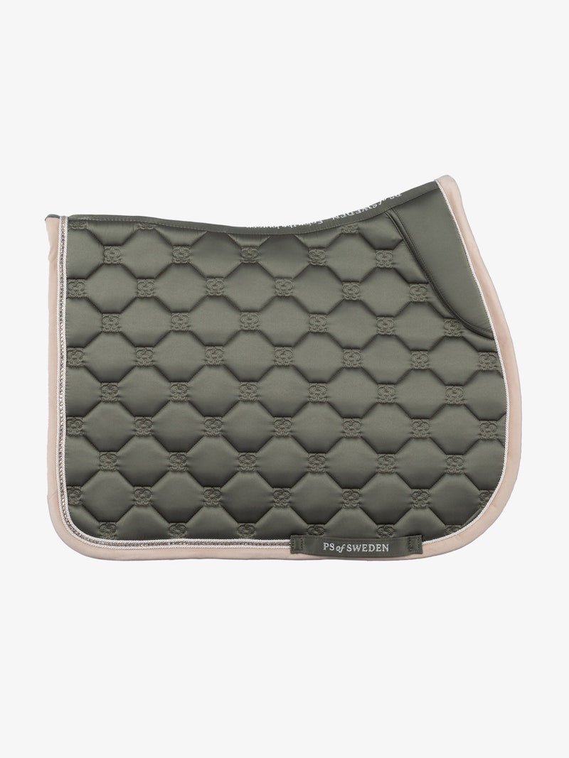 PS of Sweden Vintage Monogram Jump Saddle Pad - Mist Green - PS of Sweden - Equiluxe Tack