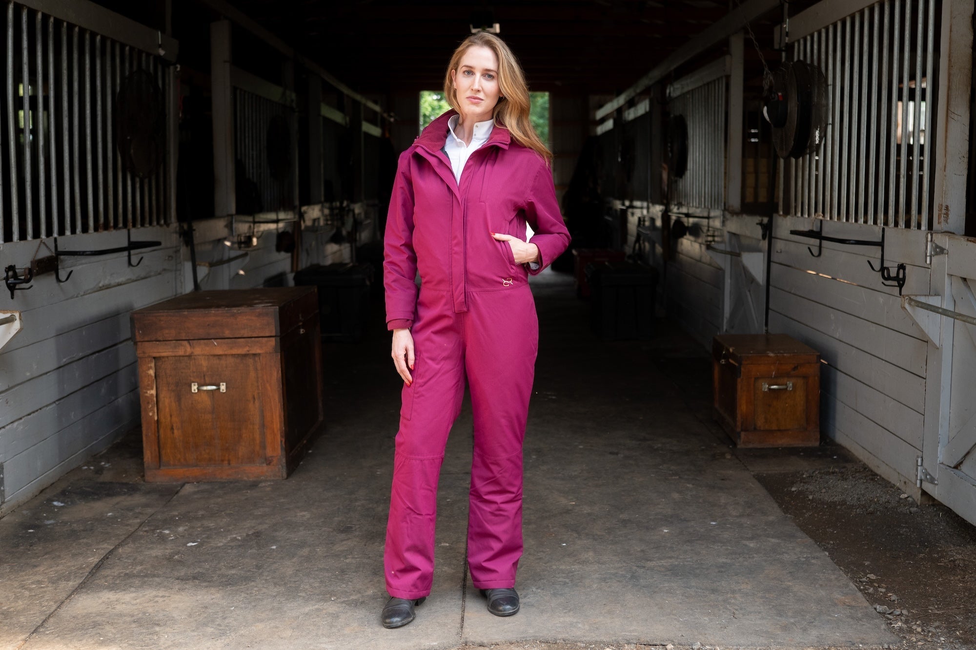 Redingote Winter Insulated Jumpsuit PRO - Raspberry - REDINGOTE - Equiluxe Tack