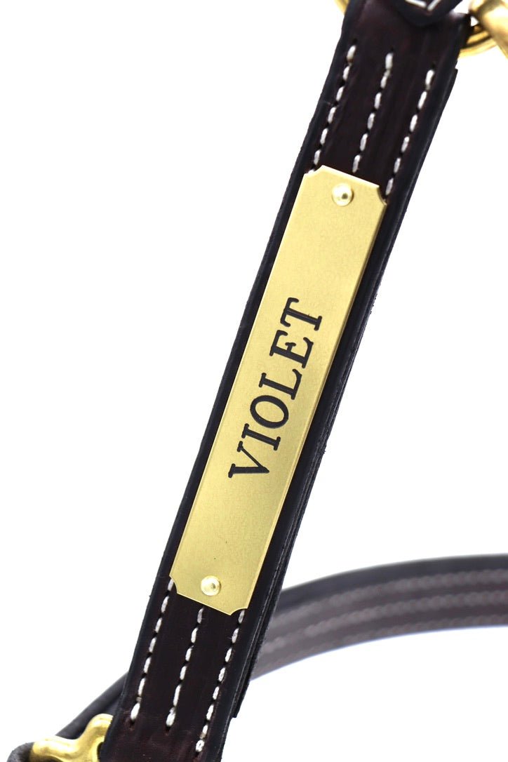 Remarkable Leather Goods Classic Halter Nameplate - Remarkable Leather Goods - Equiluxe Tack