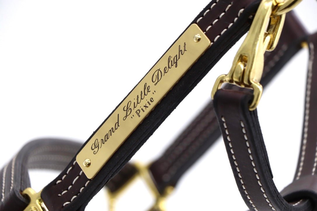 Remarkable Leather Goods Elegant Halter Nameplate - Remarkable Leather Goods - Equiluxe Tack
