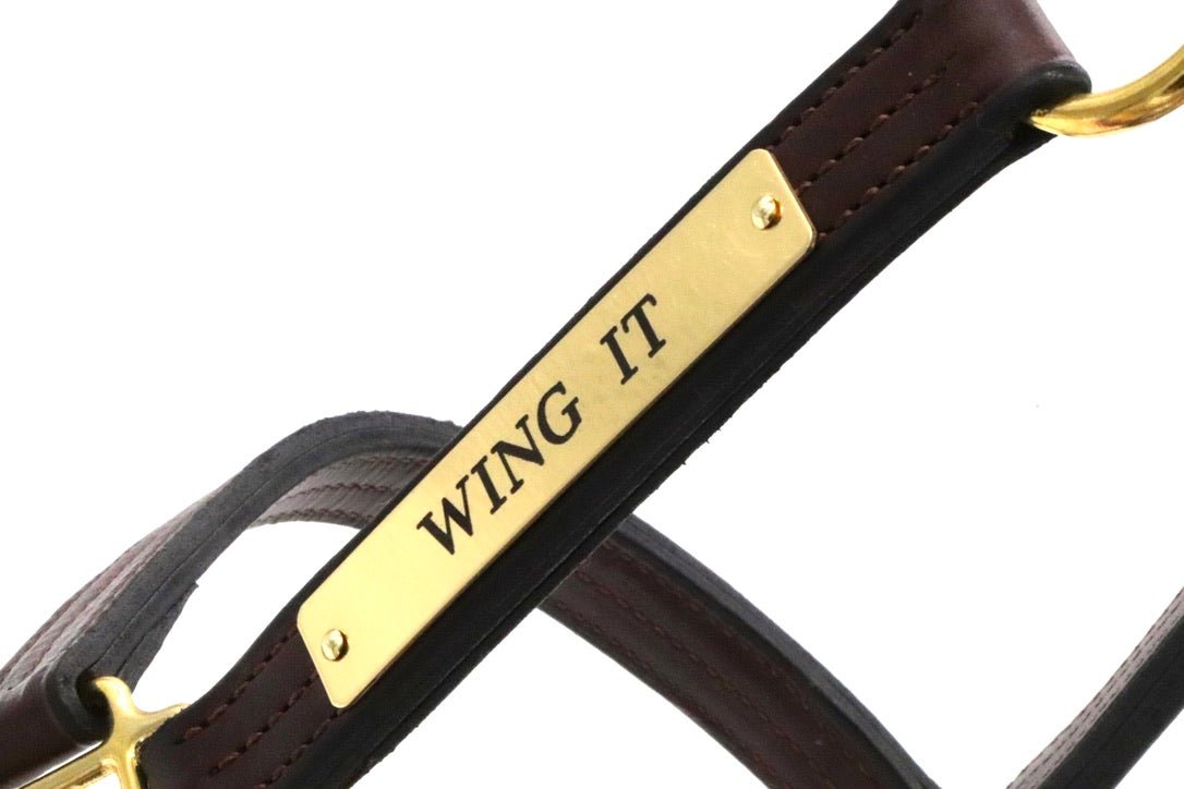 Remarkable Leather Goods Elegant Halter Nameplate - Remarkable Leather Goods - Equiluxe Tack