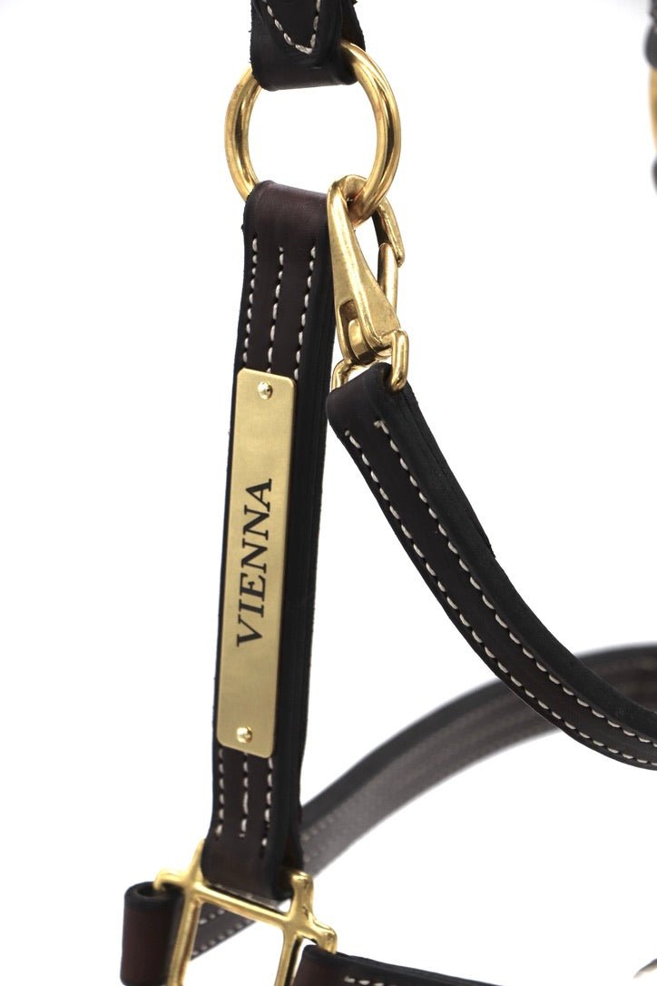 Remarkable Leather Goods Elegant Halter Nameplate - Remarkable Leather Goods - Equiluxe Tack