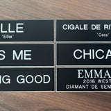 Remarkable Leather Goods Plastic Stall Plate - Remarkable Leather Goods - Equiluxe Tack
