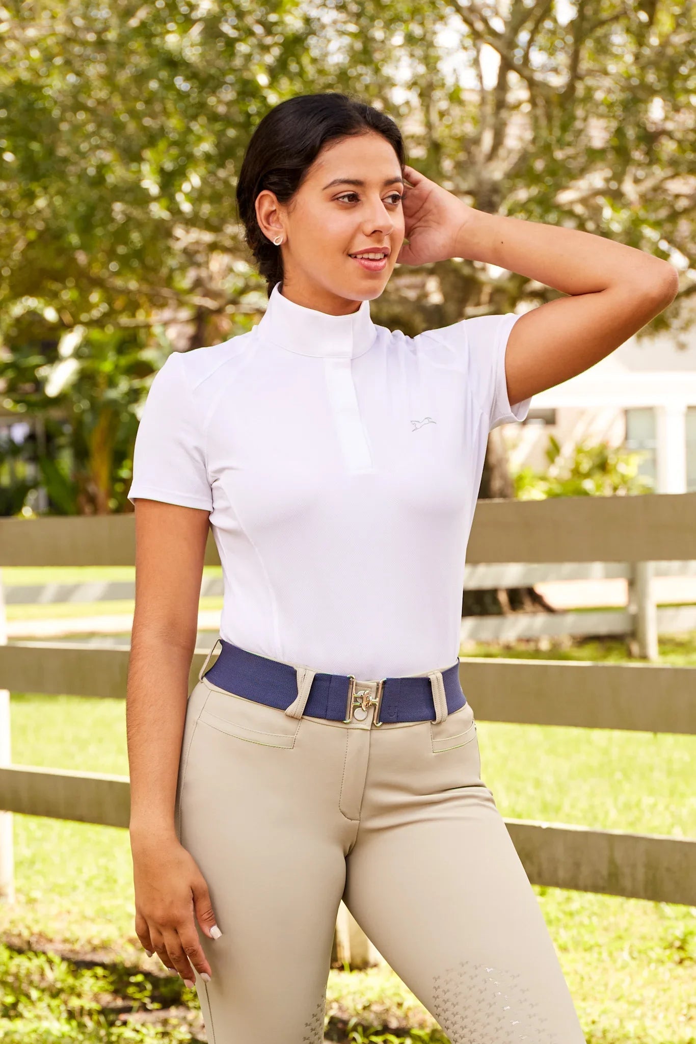 R.J. Classics Ava Show Shirt - White - R.J. Classics - Equiluxe Tack