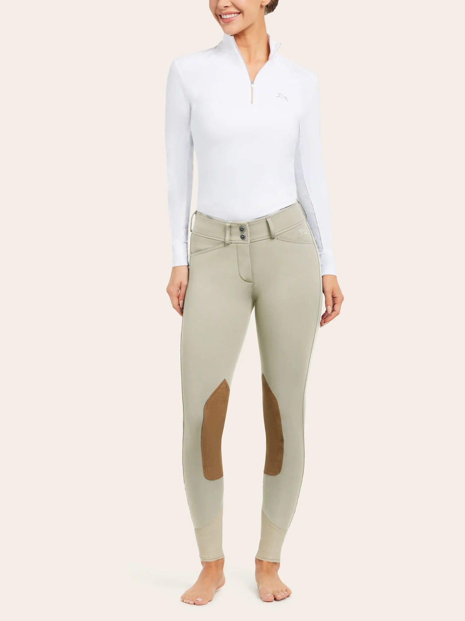 R.J. Classics Gracie Knee Patch Breech - Sand - R.J. Classics - Equiluxe Tack