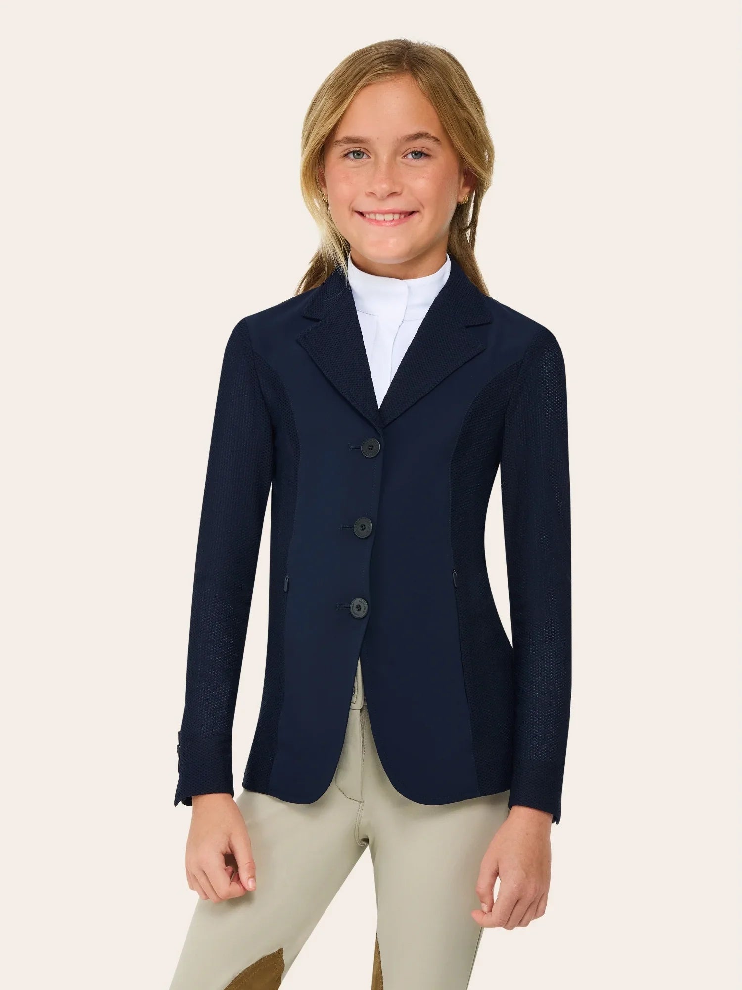 R.J. Classics Harmony Jr. Children's Mesh Show Coat - Navy Blue - R.J. Classics - Equiluxe Tack