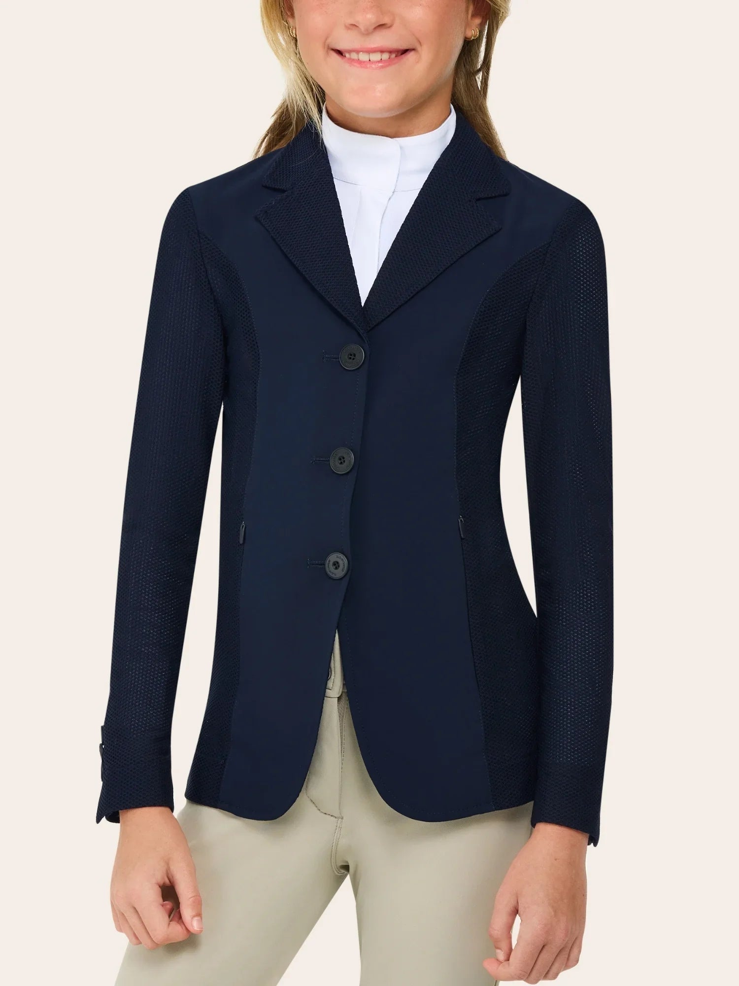 R.J. Classics Harmony Jr. Children's Mesh Show Coat - Navy Blue - R.J. Classics - Equiluxe Tack