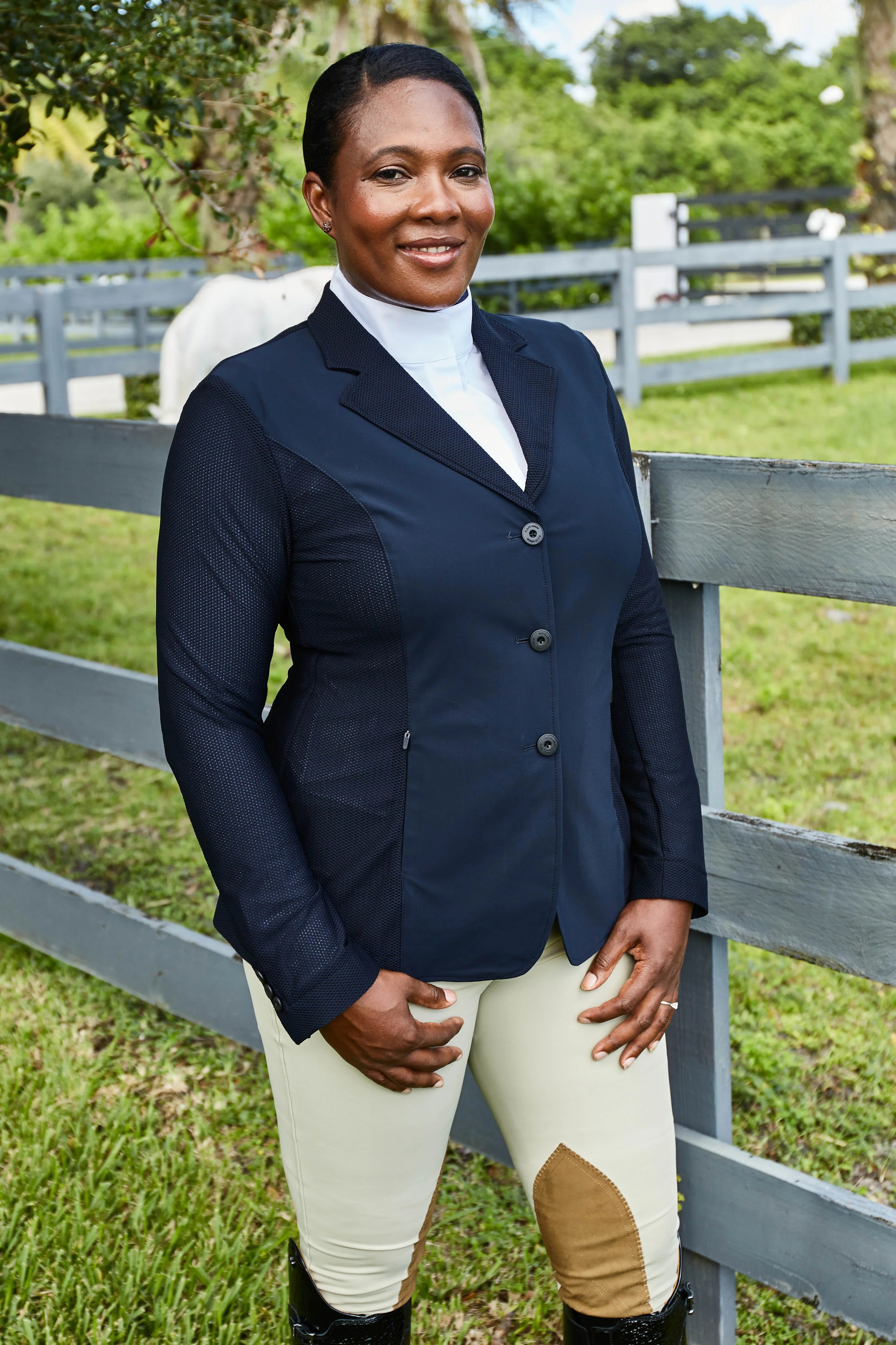 R.J. Classics Harmony Mesh Show Coat - Navy Blue - R.J. Classics - Equiluxe Tack