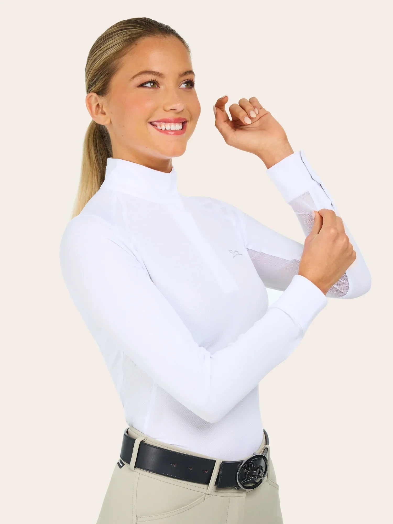 R.J. Classics Sofia Show Shirt - White - R.J. Classics - Equiluxe Tack