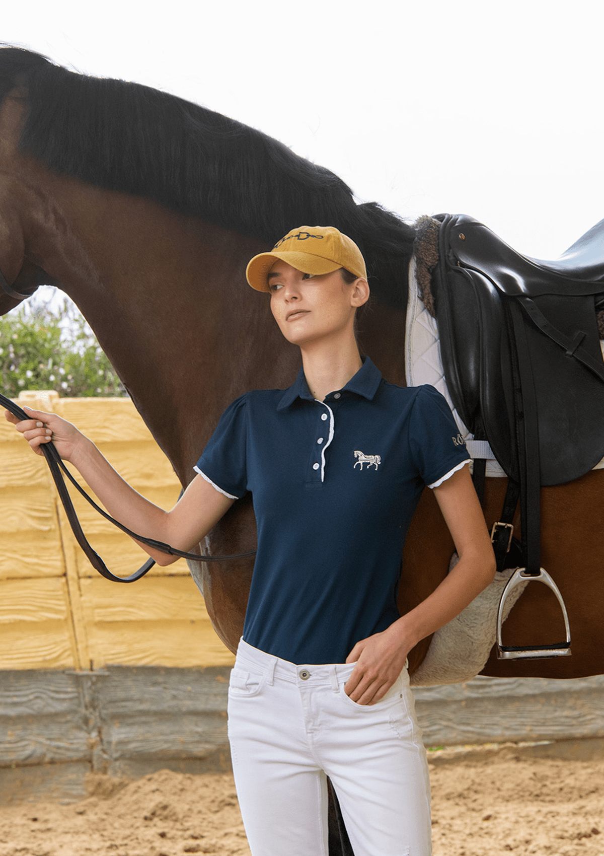 Ronner Nova Cotton Polo - Shirt Short Sleeve | Navy - Rönner - Equiluxe Tack