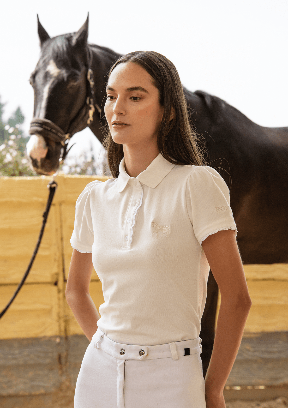 Ronner Nova Cotton Polo - Shirt Short Sleeve | White - Rönner - Equiluxe Tack