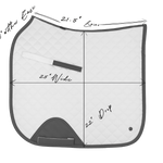 Sixteen Cypress Dressage Pad, Navy & Hickory - Sixteen Cypress - Equiluxe Tack