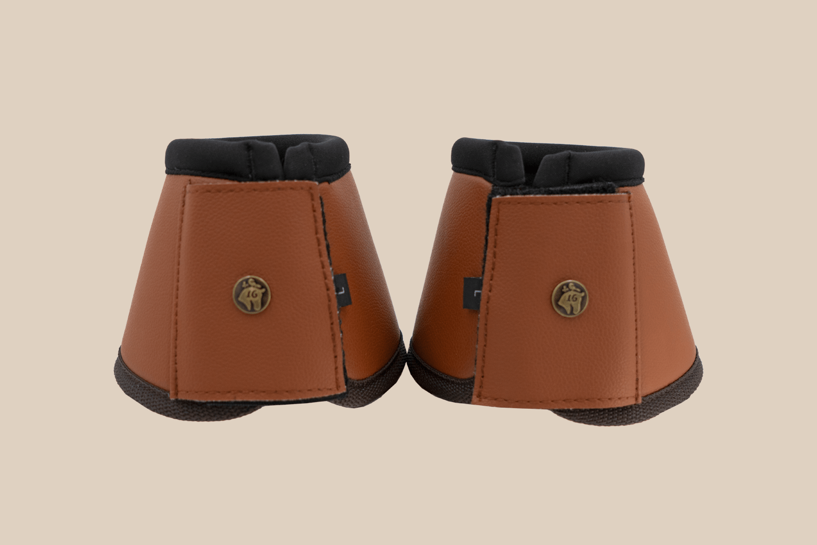 Sixteen Cypress Neoprene Bell Boots, Cognac - Sixteen Cypress - Equiluxe Tack