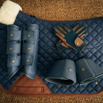 Sixteen Cypress Neoprene Bell Boots, Navy - Sixteen Cypress - Equiluxe Tack