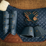 Sixteen Cypress Neoprene Bell Boots, Navy - Sixteen Cypress - Equiluxe Tack