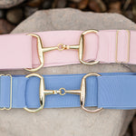 The Novella Pastel Snaffle Belts (Posh Pink + Baby Blue) - Novella Equestrian - Equiluxe Tack