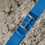 The Novella Snaffle Belt in Blue Ribbon. (Silver Buckle) - Novella Equestrian - Equiluxe Tack