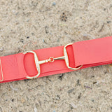 The Novella Snaffle Belt in Coral. - Novella Equestrian - Equiluxe Tack