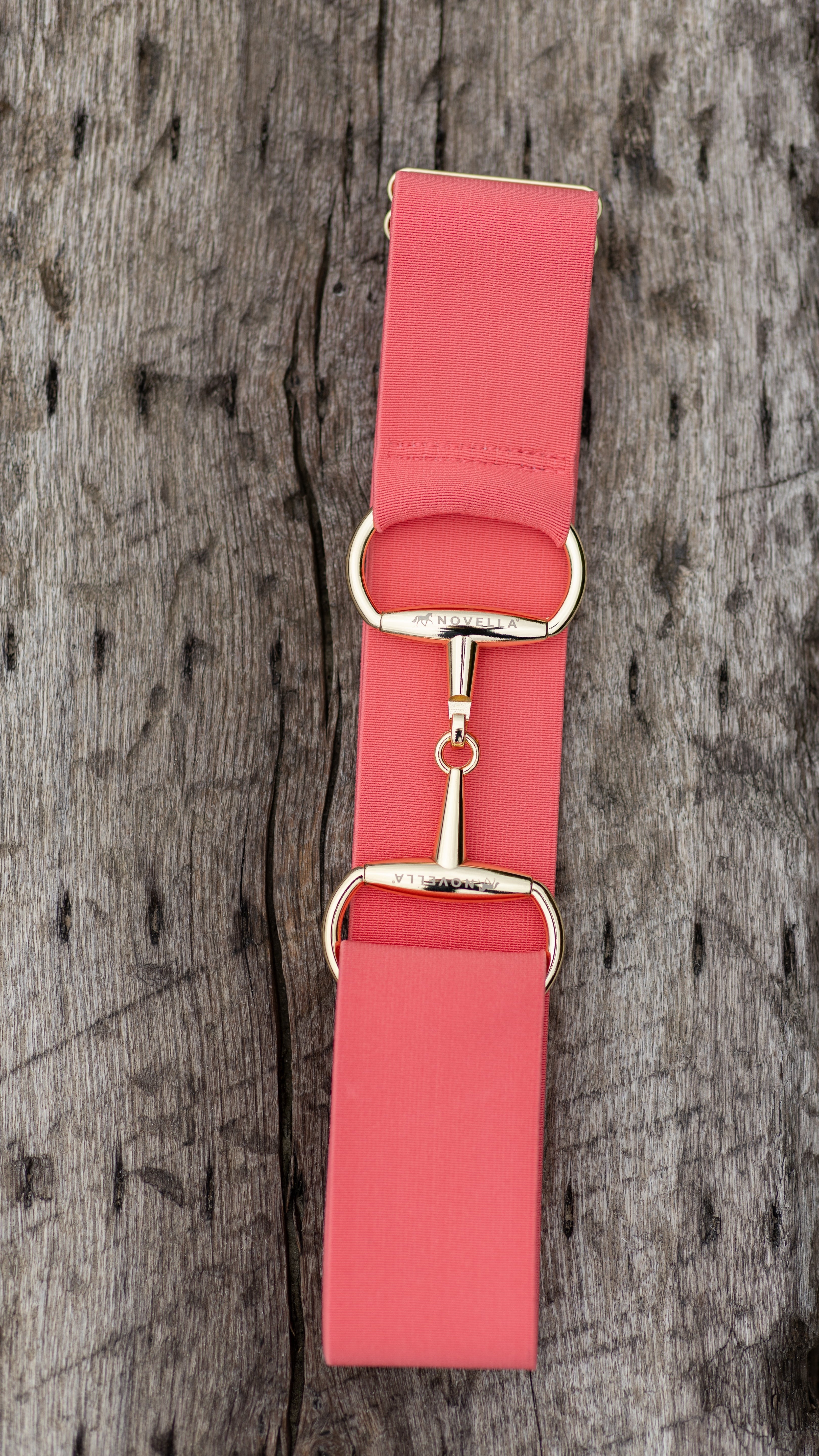 The Novella Snaffle Belt in Coral. - Novella Equestrian - Equiluxe Tack