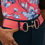 The Novella Snaffle Belt in Coral. - Novella Equestrian - Equiluxe Tack