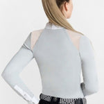 Women's Equestrian Shirt Grey ELYSSA Design By Dalia - Equiluxe Tack - Equiluxe Tack