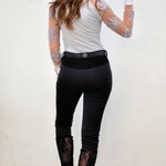 Women's Equestrian Shirt Grey GRACE Design By Dalia - Equiluxe Tack - Equiluxe Tack