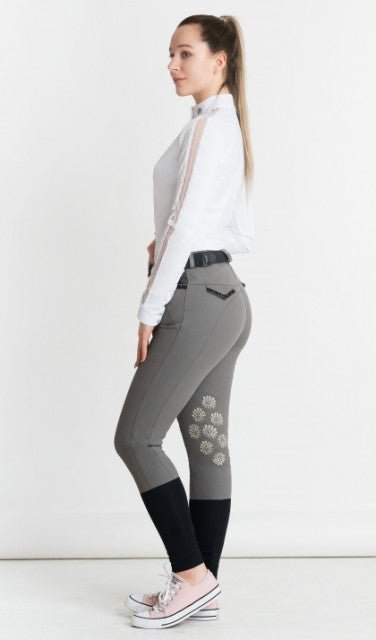 Women's Equestrian Shirt White CLAIRE Design By Dalia - Equiluxe Tack - Equiluxe Tack