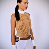 Women's Equestrian Show Shirt Beige DIANA Design By Dalia - Equiluxe Tack - Equiluxe Tack
