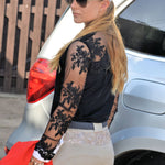 Women's Equestrian Show Shirt Black DAISY Design By Dalia - Equiluxe Tack - Equiluxe Tack