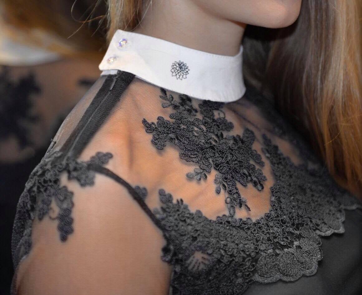 Women's Equestrian Show Shirt Black DAISY Design By Dalia - Equiluxe Tack - Equiluxe Tack