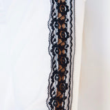 Women's Equestrian Show Shirt B&W CLAIRE Design By Dalia - Equiluxe Tack - Equiluxe Tack