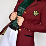 Women's Equestrian Show Shirt Green EMERALD Design By Dalia - Equiluxe Tack - Equiluxe Tack