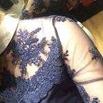 Women's Equestrian Show Shirt Navy Blue DAISY Design By Dalia - Equiluxe Tack - Equiluxe Tack