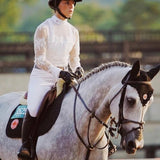 Women's Equestrian Show Shirt White CHLOE Design By Dalia - Equiluxe Tack - Equiluxe Tack