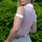 Women's Riding Shirt Pink LAUREL Design By Dalia - Equiluxe Tack - Equiluxe Tack