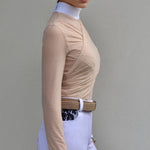 Women's Show Shirt Beige AURELIA Design By Dalia - Equiluxe Tack - Equiluxe Tack