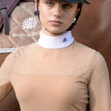 Women's Show Shirt Beige ROSALIA Design By Dalia - Equiluxe Tack - Equiluxe Tack