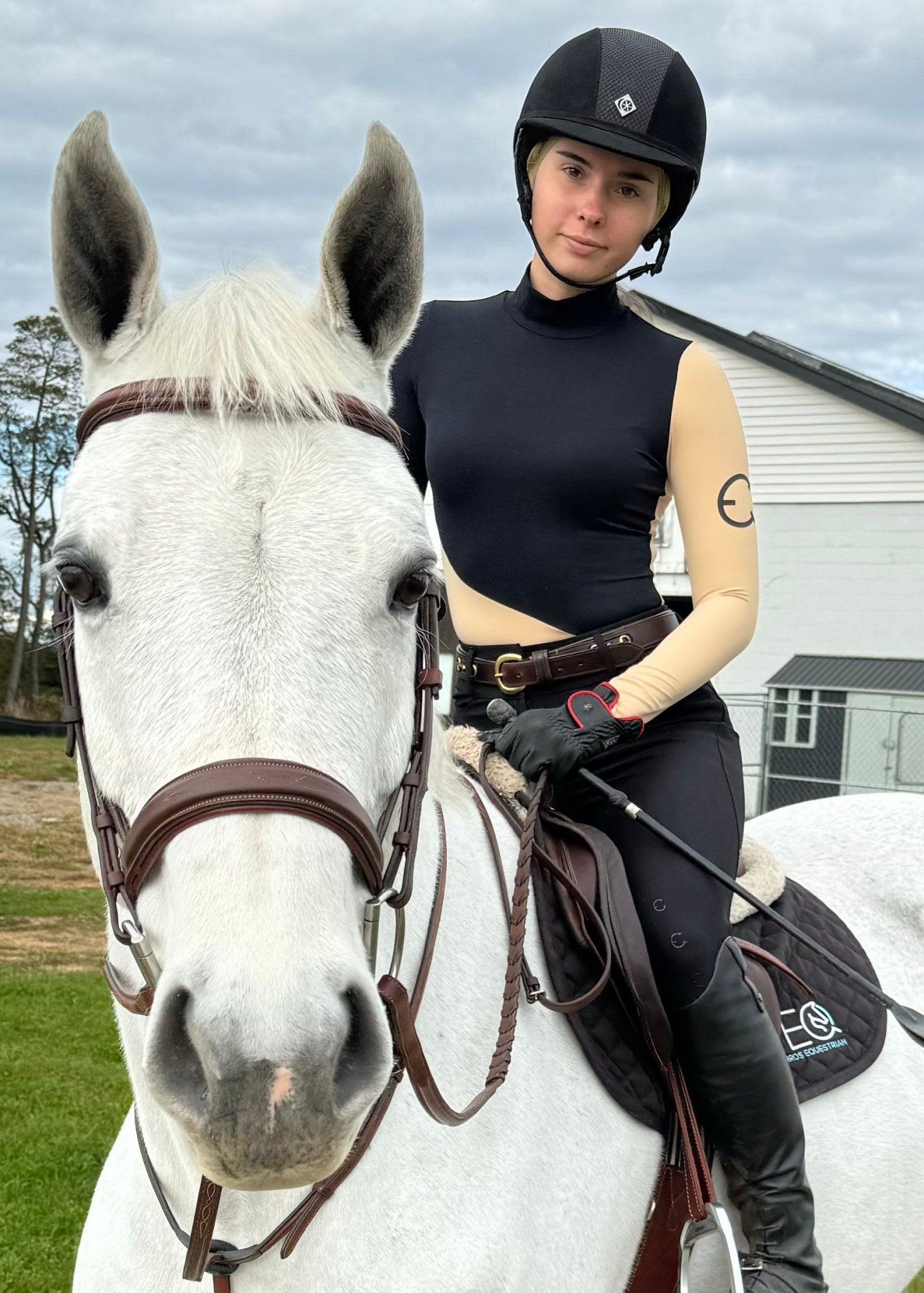 Equestrian Club BELLA Turtleneq Long Sleeve Riding Shirt - Equestrian Club - Equiluxe Tack